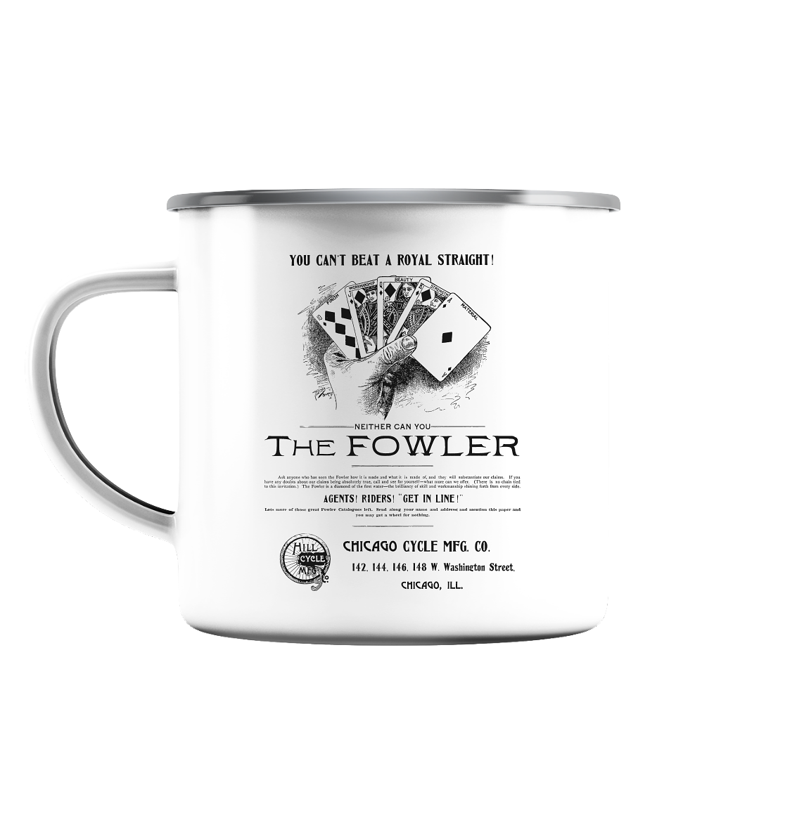 Royal Straight - Emaille Tasse