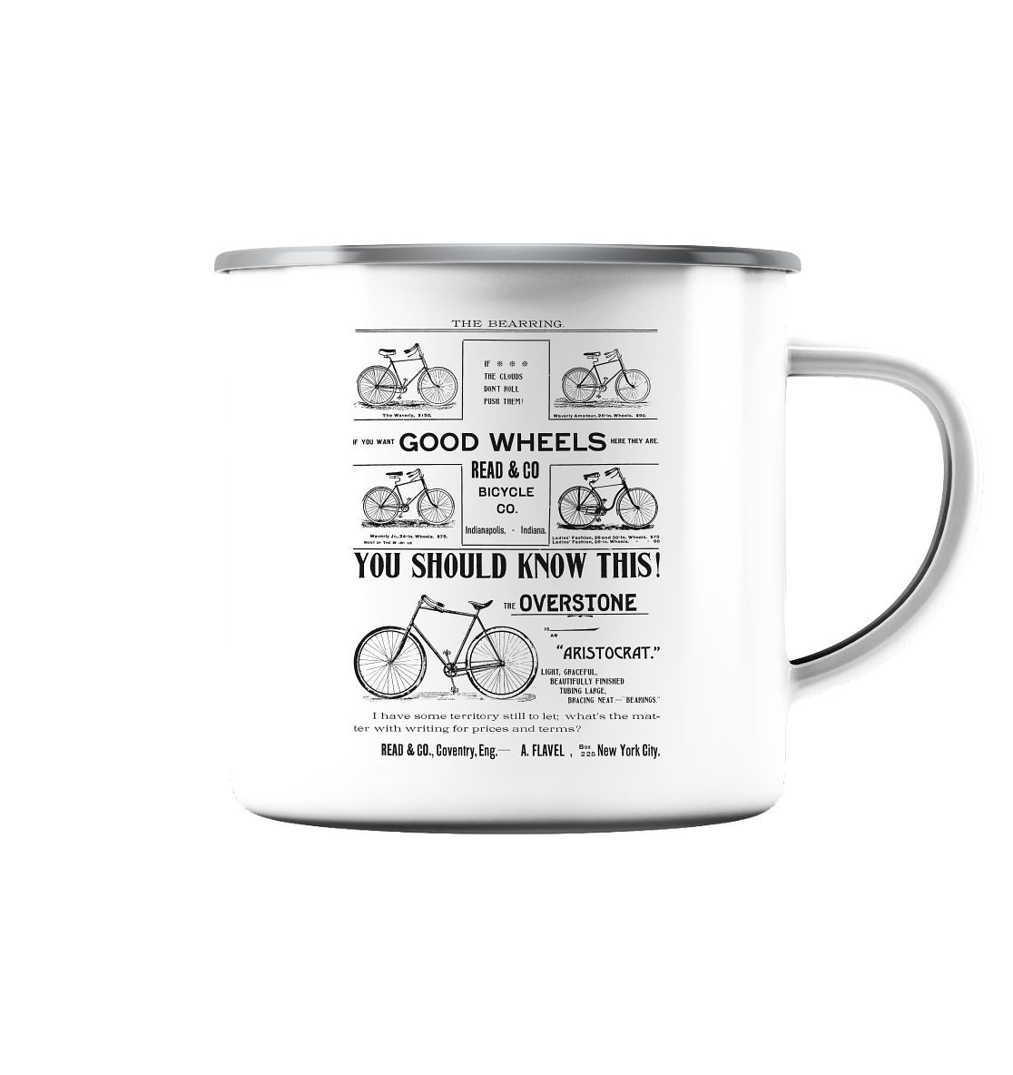 Good Wheel - Emaille Tasse