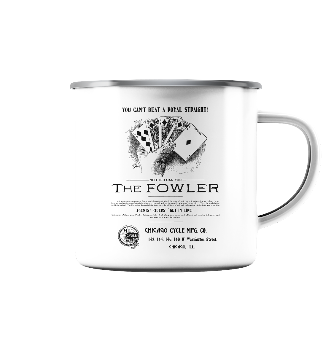 Royal Straight - Emaille Tasse