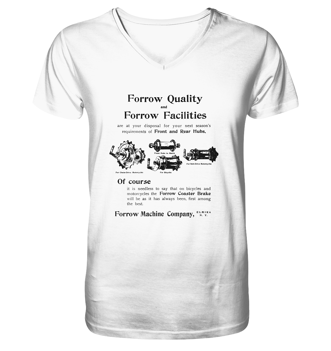 Forrow Quality - Mens Organic V-Neck Shirt