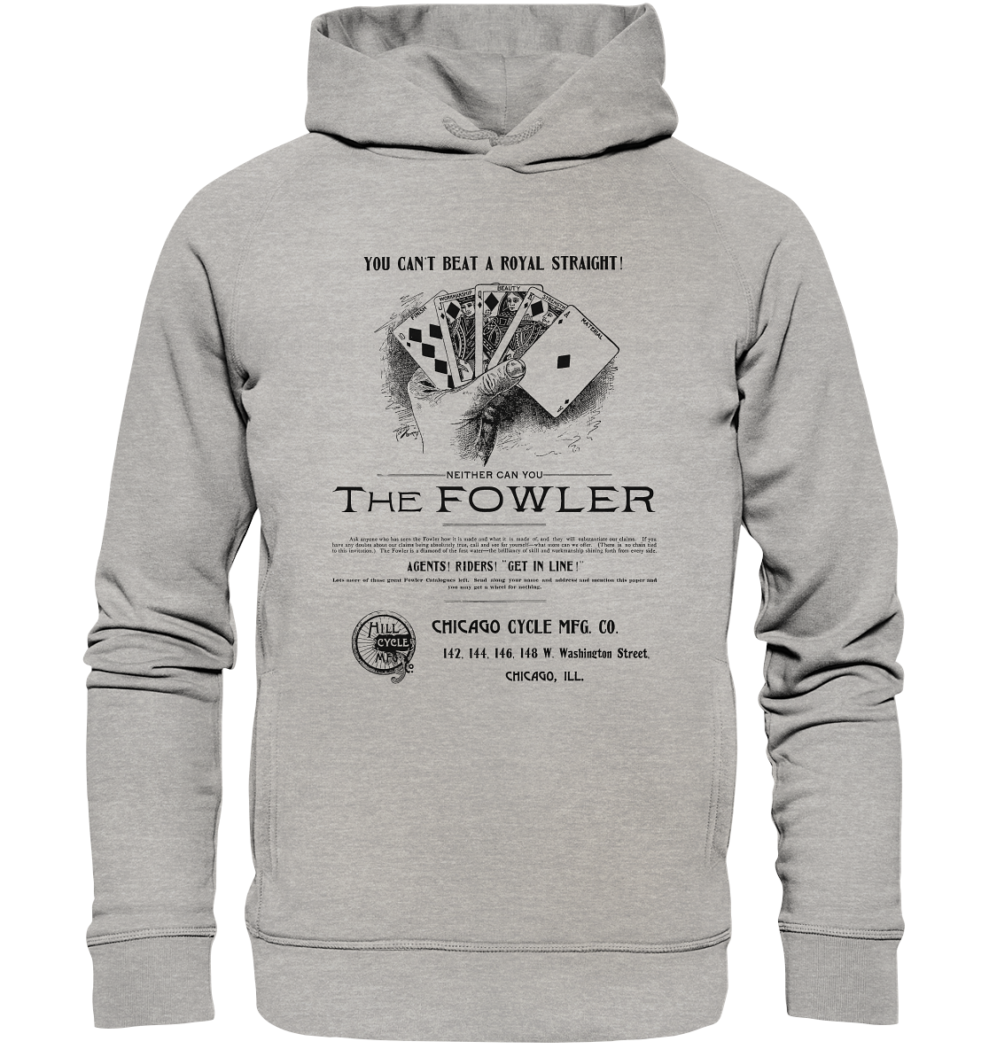 Royal Straight - Organic Fashion Hoodie