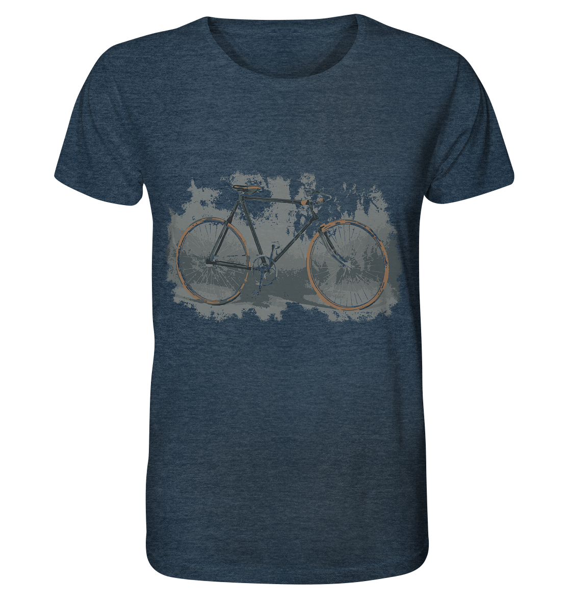 Rennrad Unique No.1 - Organic Shirt (meliert), uni