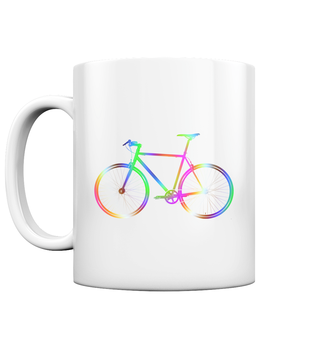 Fixie No. 2 bunt - Tasse glossy