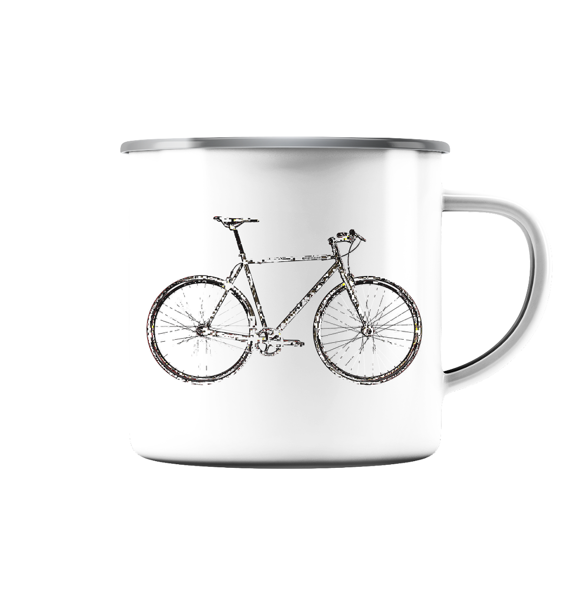 Fixie No. 1 - Emaille Tasse