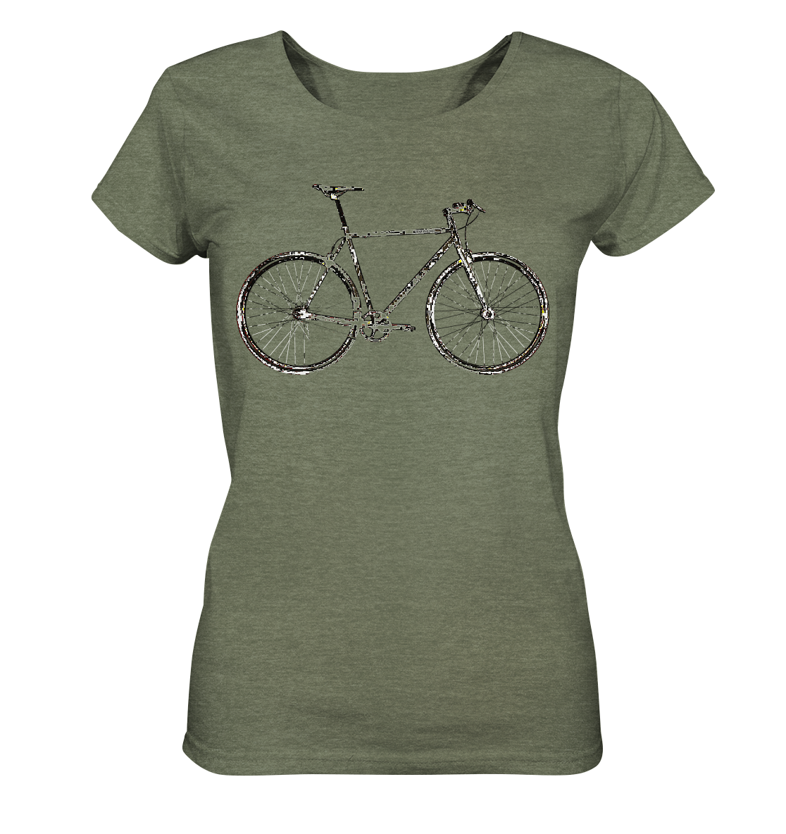 Fixie No. 1 - Ladies Organic Shirt (meliert)