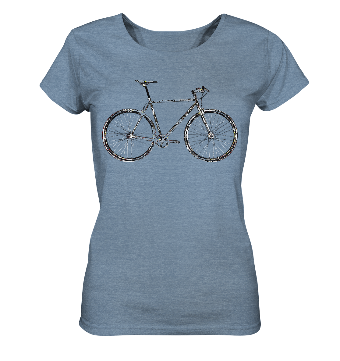 Fixie No. 1 - Ladies Organic Shirt (meliert)