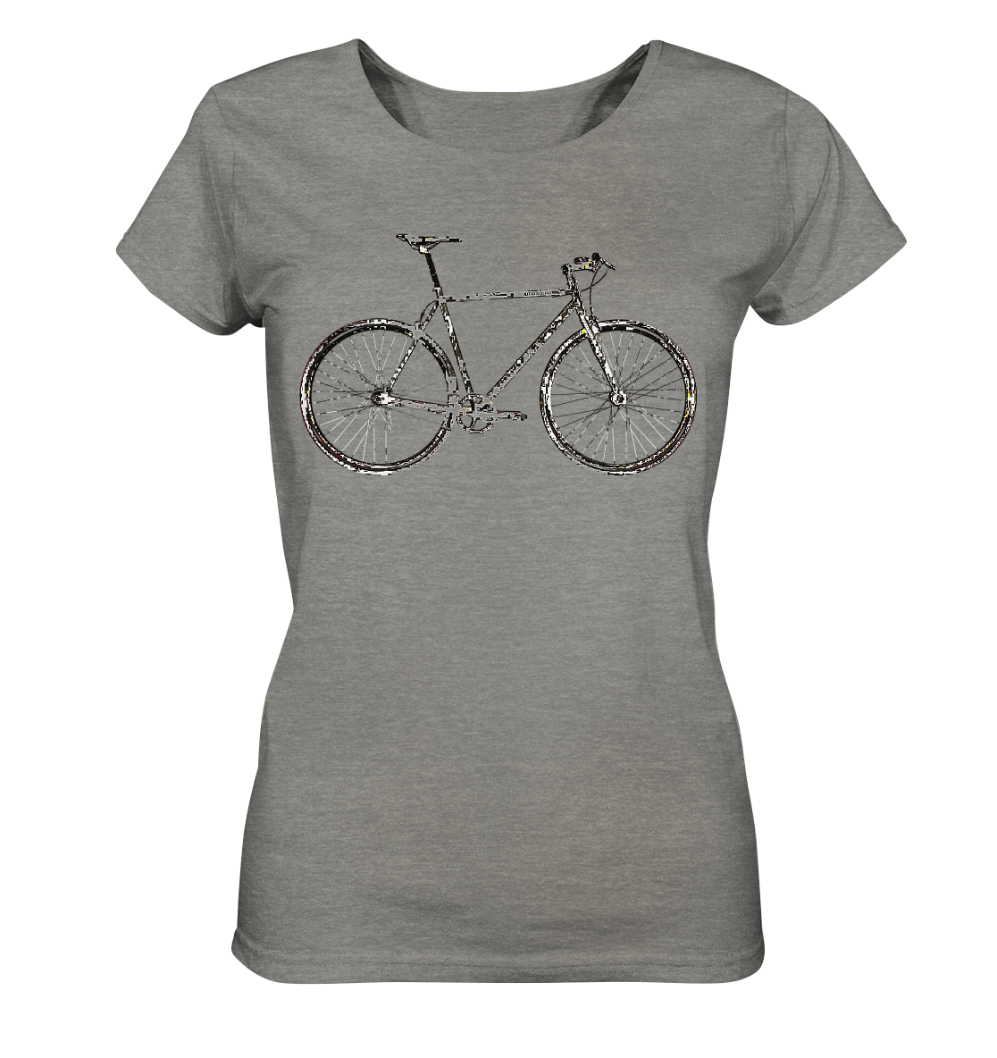 Fixie No. 1 - Ladies Organic Shirt (meliert)
