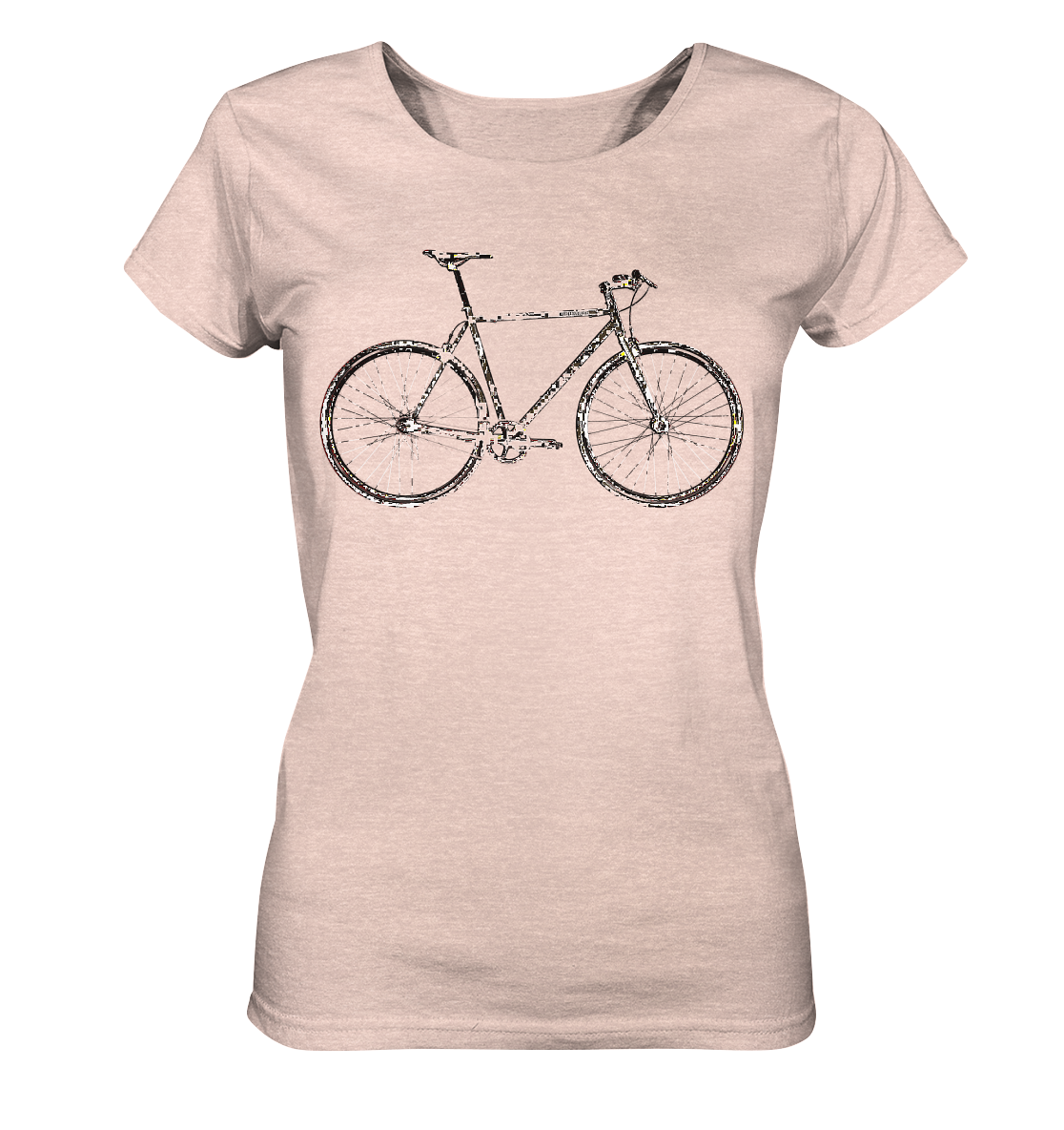 Fixie No. 1 - Ladies Organic Shirt (meliert)