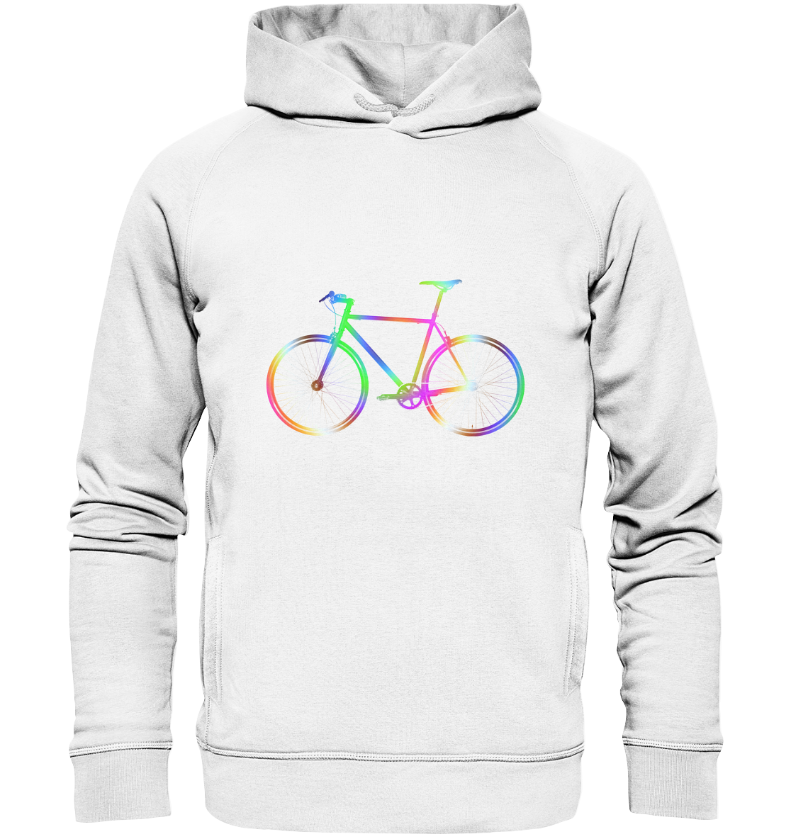 Fixie No. 2 bunt - Organic Fashion Hoodie