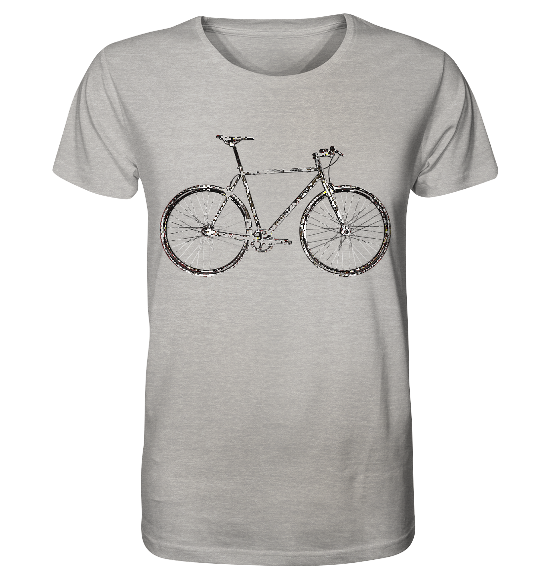 Fixie No. 1 - Organic Shirt (meliert)