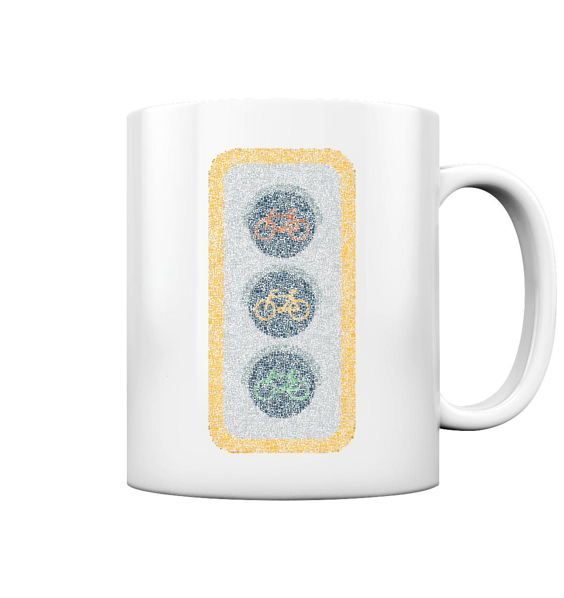 Fahrradampel 02 - Tasse glossy