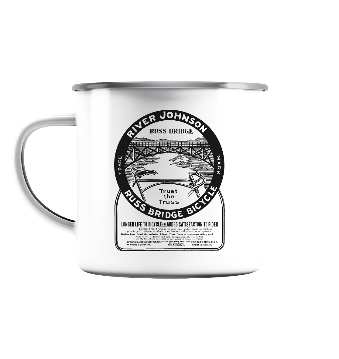 River Johnson - Emaille Tasse
