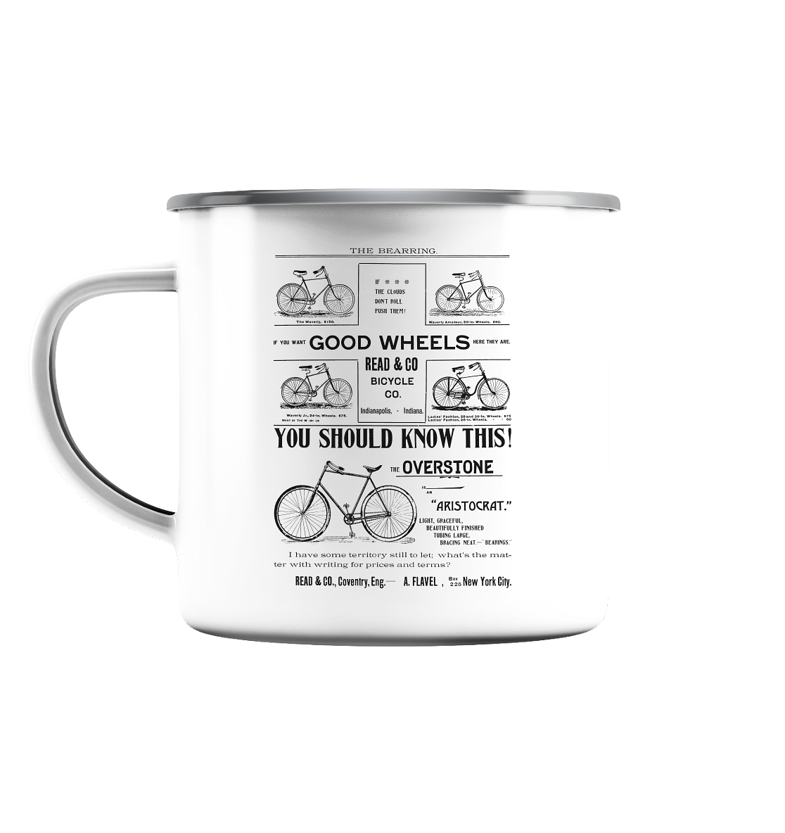 Good Wheel - Emaille Tasse