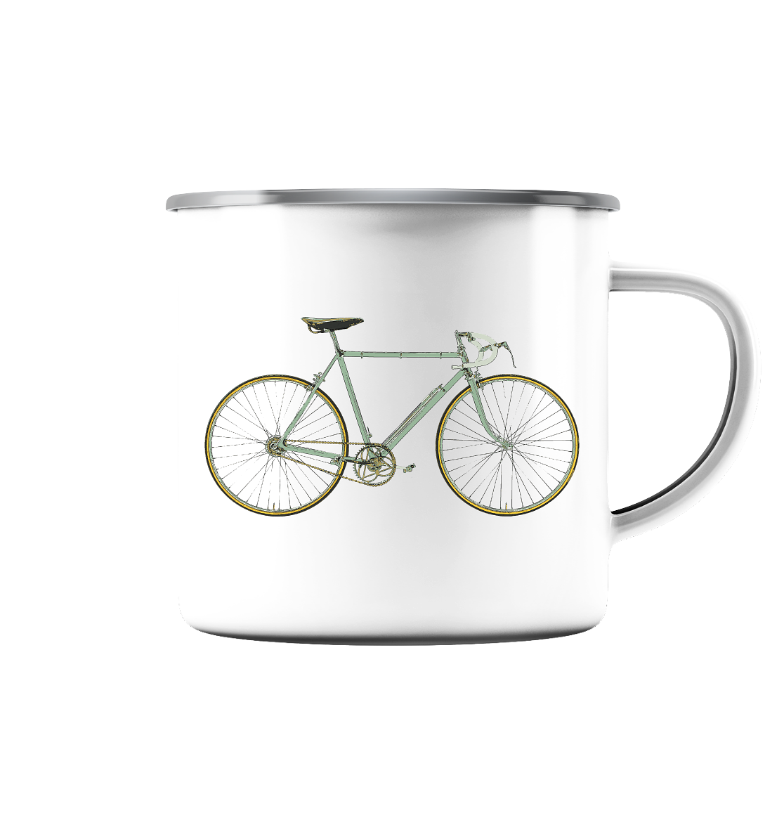 Rennrad Vintage No.1 - Emaille Tasse