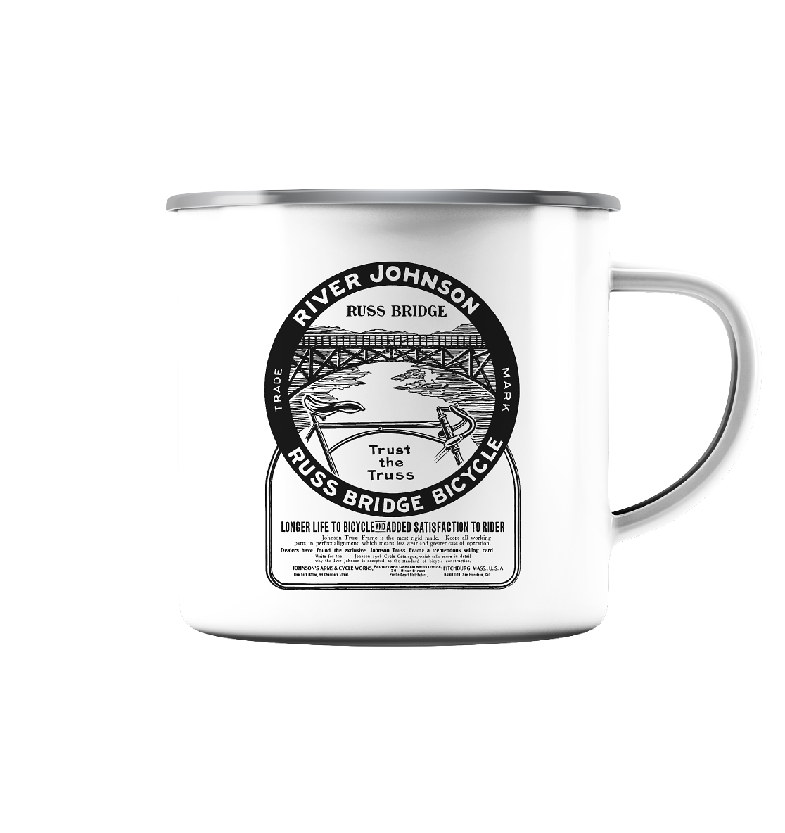 River Johnson - Emaille Tasse