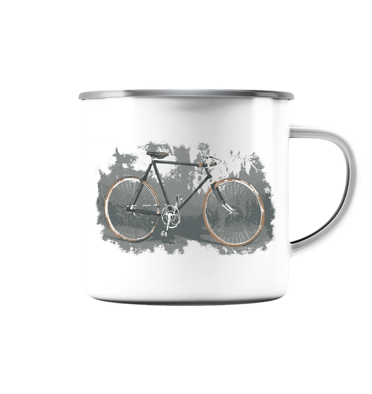 Rennrad Unique No.1 - Emaille Tasse, uni