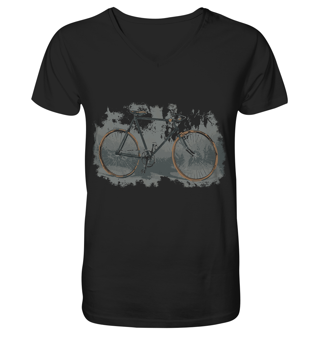 Rennrad Unique No.1 - Mens Organic V-Neck Shirt