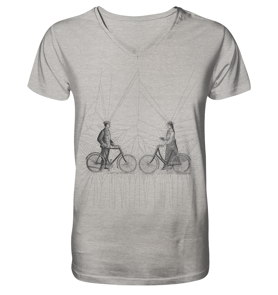 Radfahrer 1900 No.1 - Mens Organic V-Neck Shirt, uni