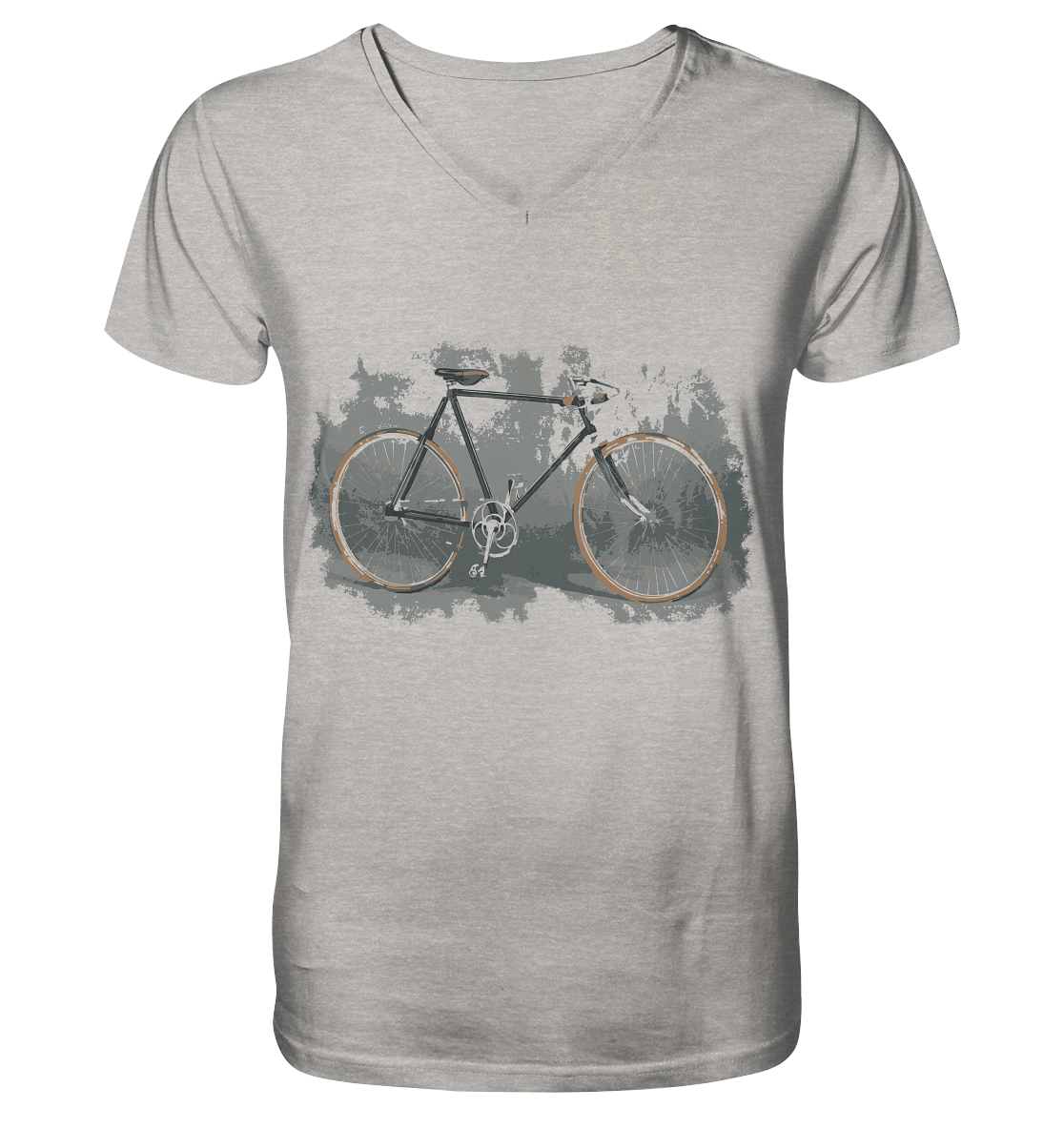 Rennrad Unique No.1 - Mens Organic V-Neck Shirt