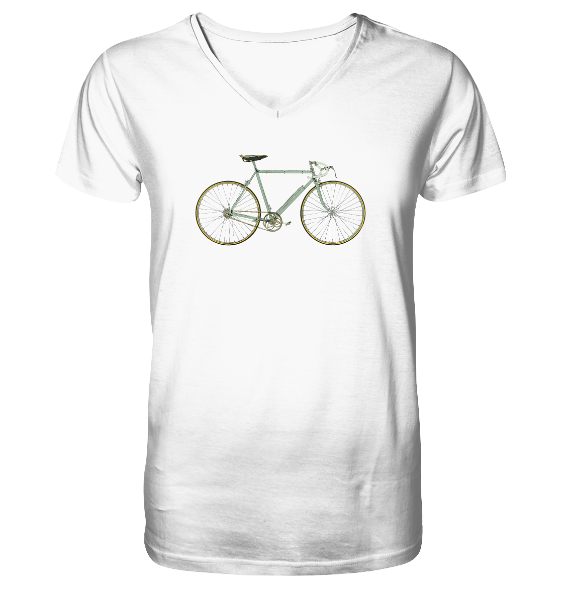 Rennrad Vintage No.1 - Mens Organic V-Neck Shirt