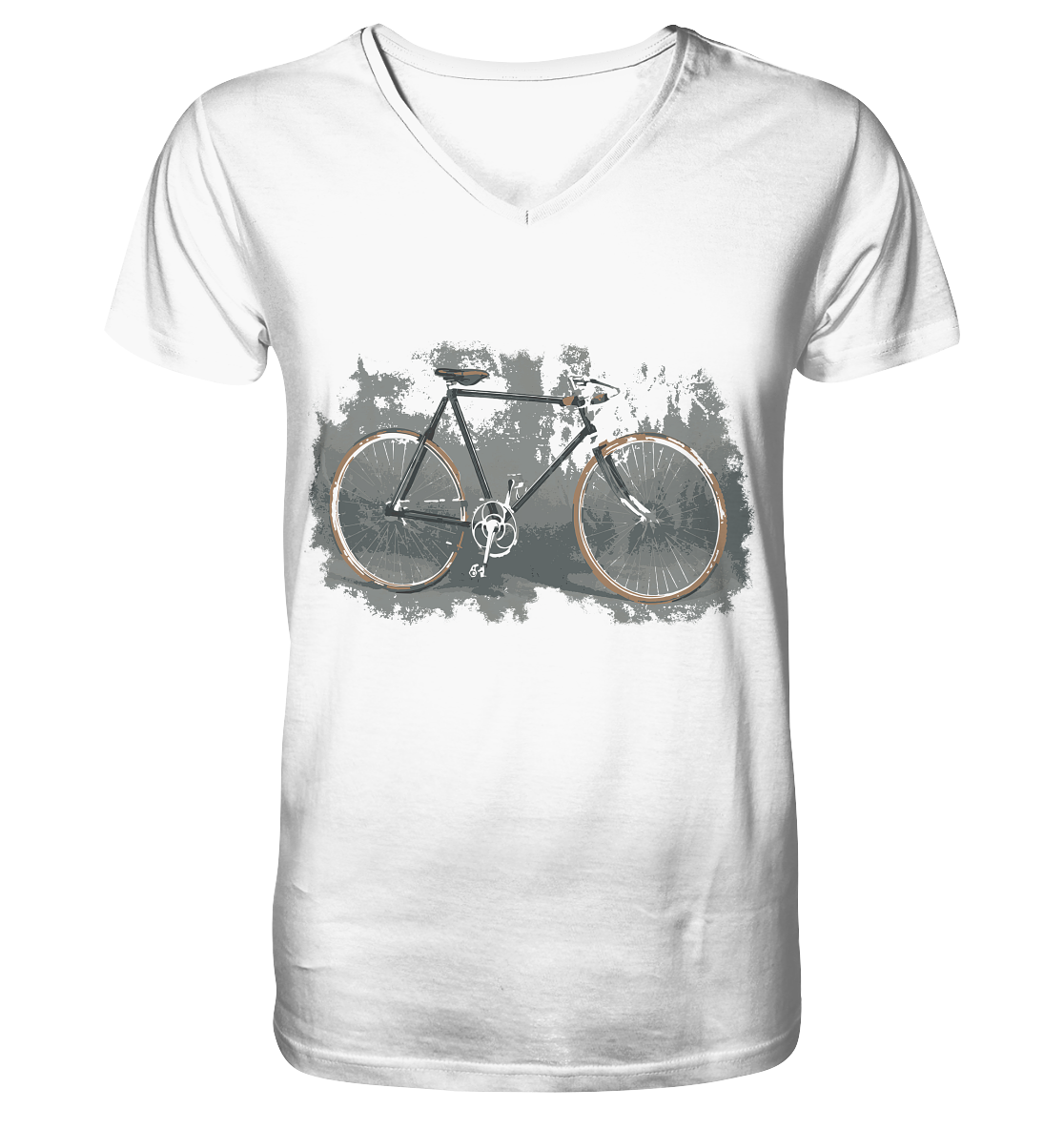 Rennrad Unique No.1 - Mens Organic V-Neck Shirt