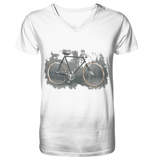 Rennrad Unique No.1 - Mens Organic V-Neck Shirt