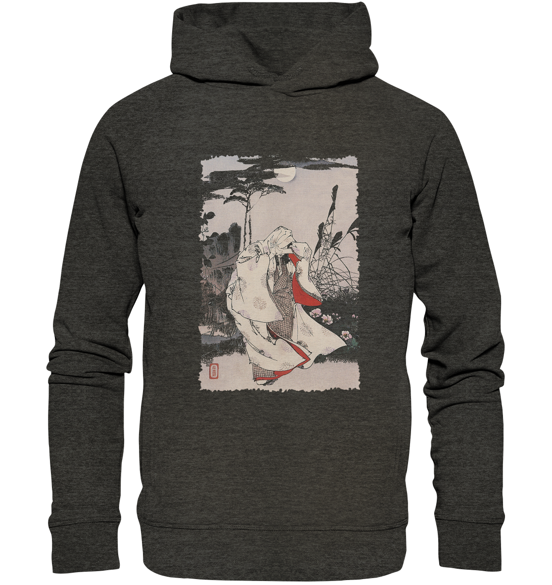 Horin Temple Moon - Organic Fashion Hoodie