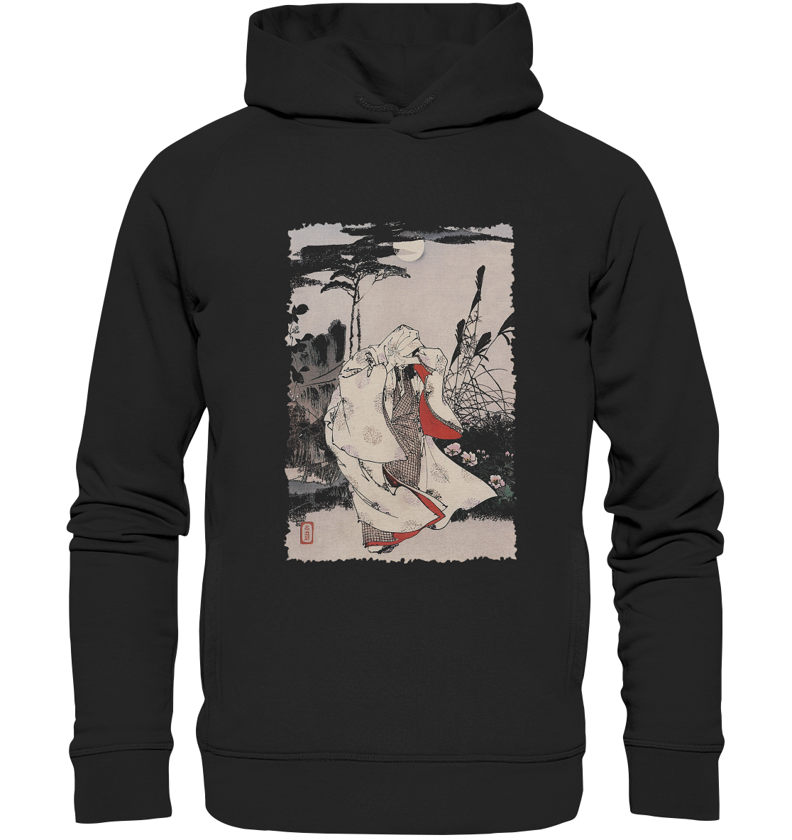 Horin Temple Moon - Organic Fashion Hoodie