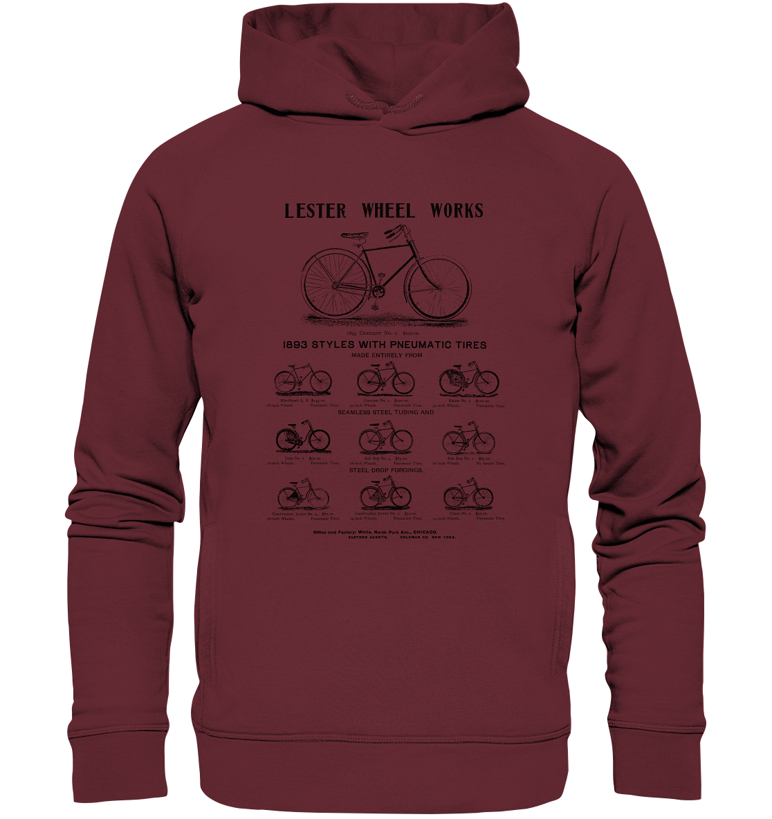 Lester Wheel Works - Organic Fashion Hoodie