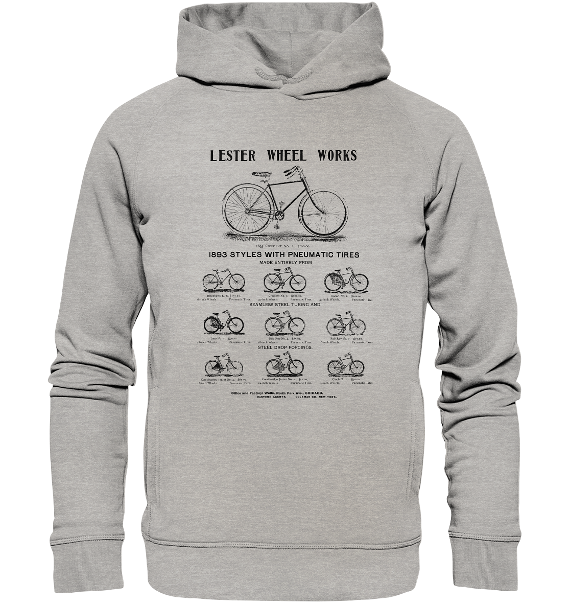 Lester Wheel Works - Organic Fashion Hoodie