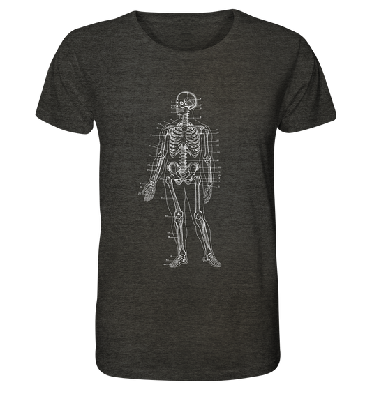 Skeleton No.1 - Organic Shirt (meliert)