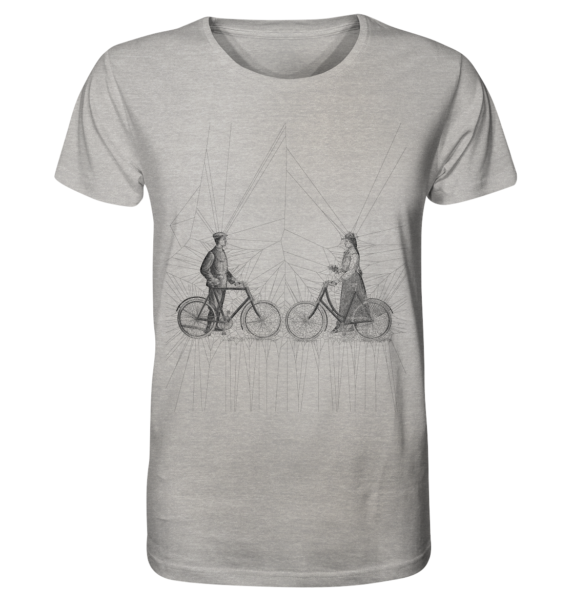Radfahrer 1900 No.1 - Organic Shirt (meliert), uni