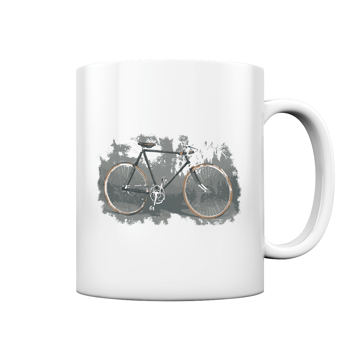 Rennrad Unique No.1 - Tasse glossy, uni