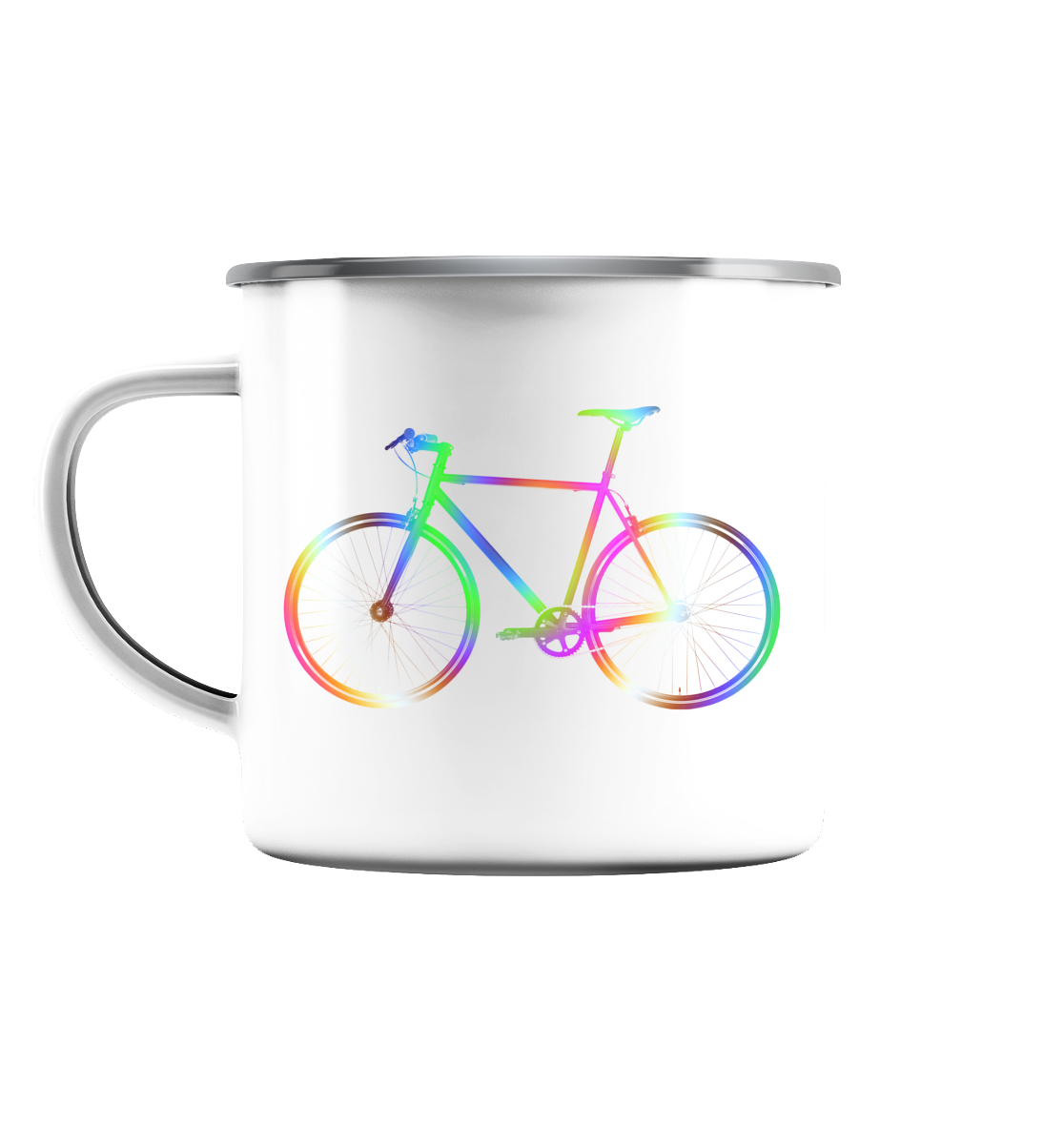 Fixie No. 2 bunt - Emaille Tasse
