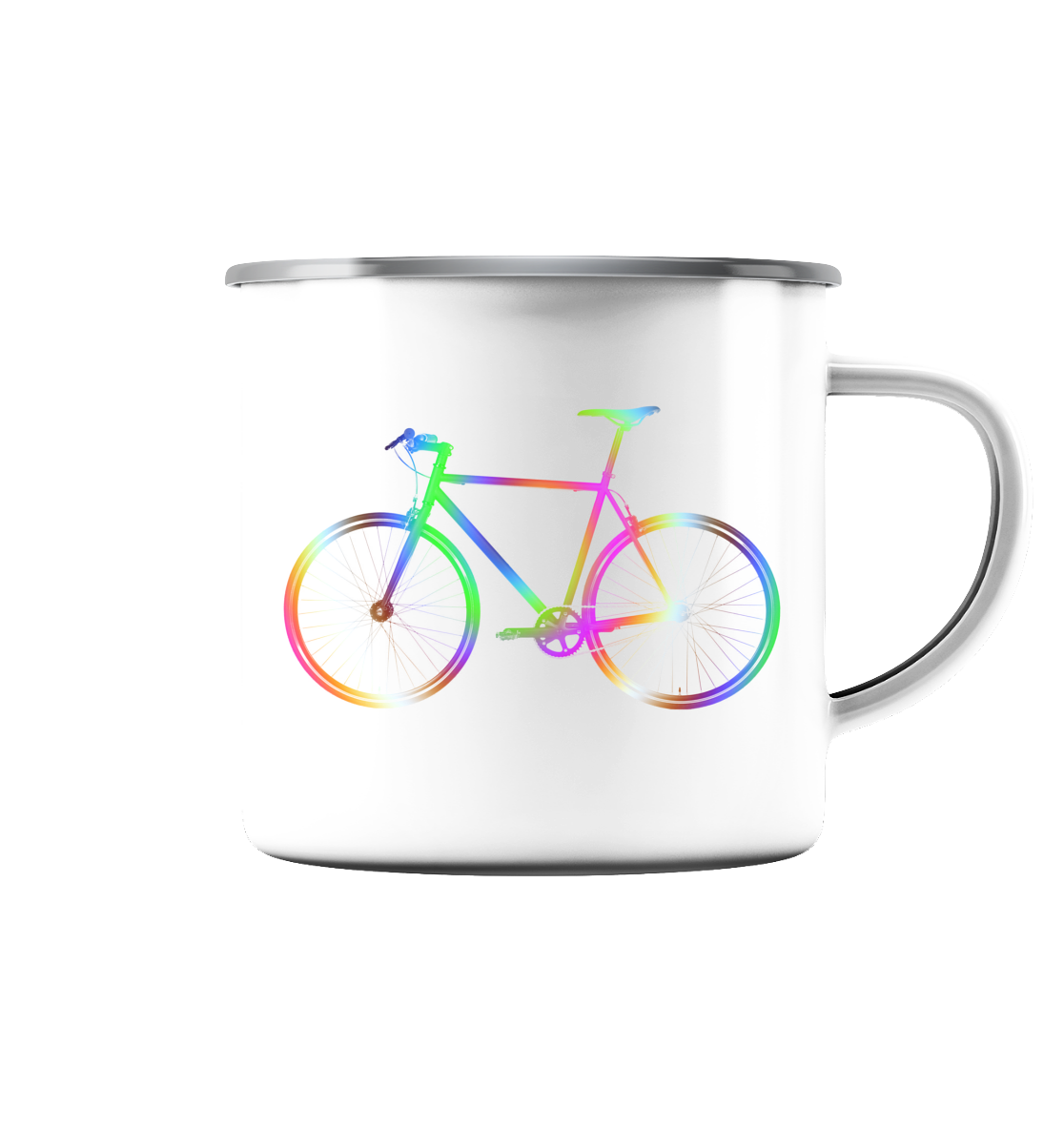 Fixie No. 2 bunt - Emaille Tasse