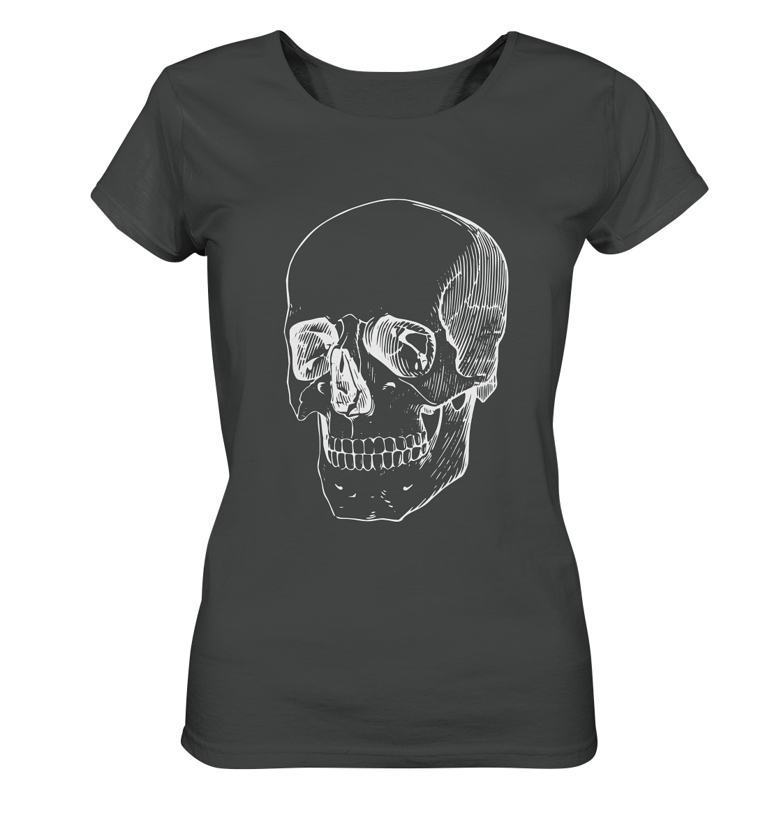 Totenkopf Weiß No.1 - Ladies Organic Shirt