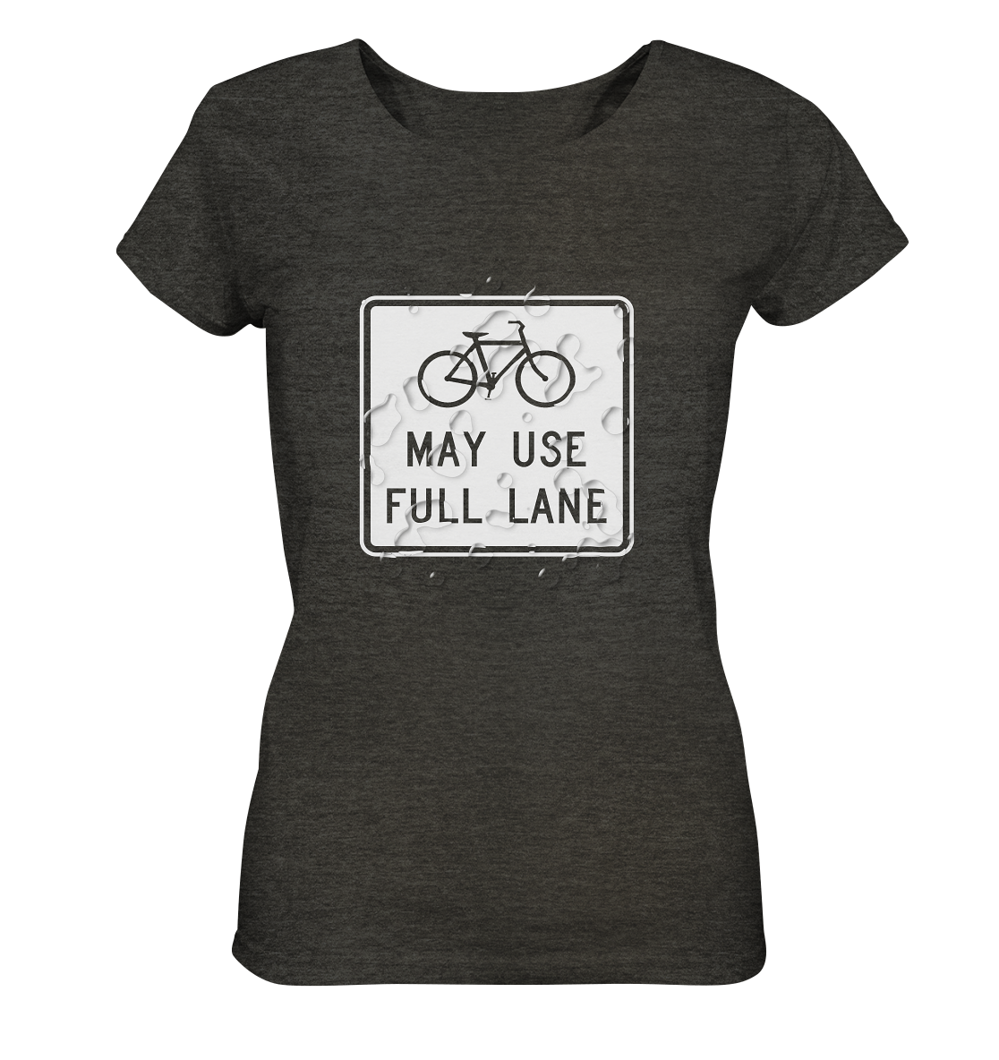 Road Sign 02 - Ladies Organic Shirt (meliert)