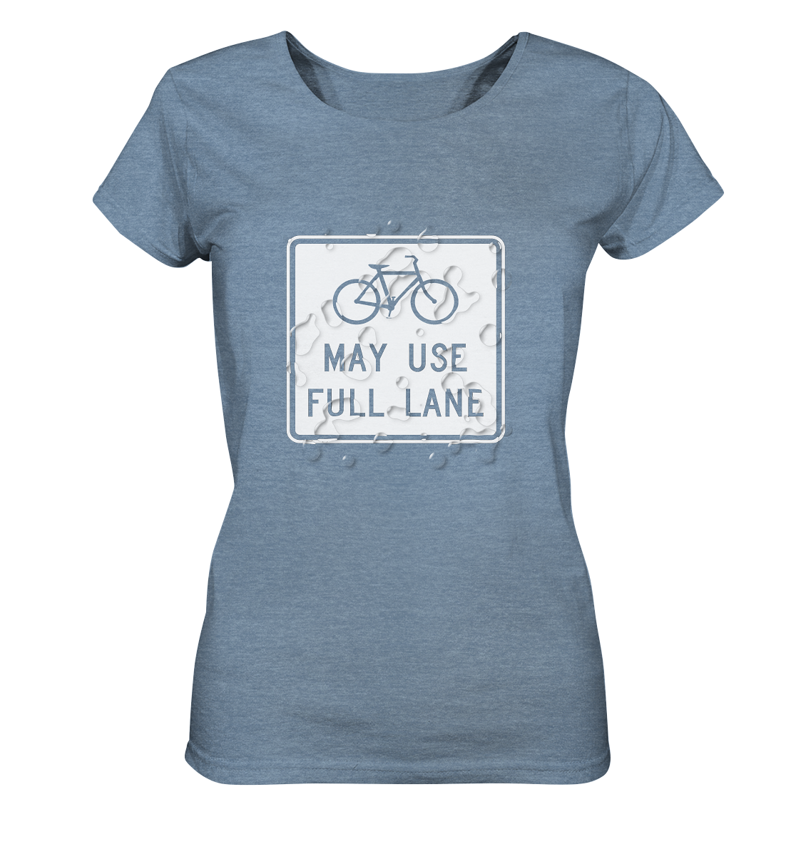 Road Sign 02 - Ladies Organic Shirt (meliert)