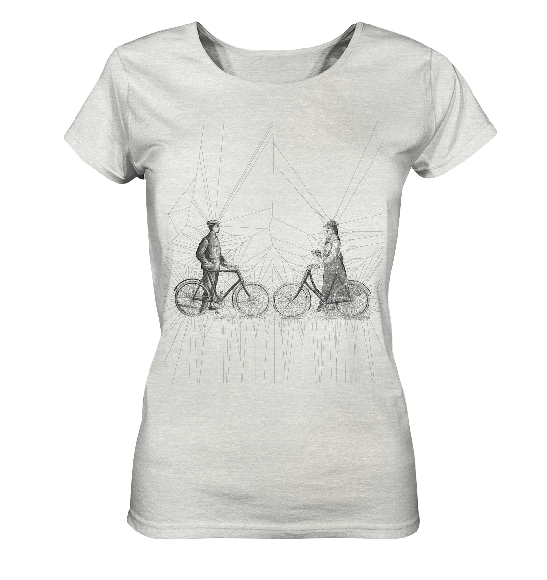 Radfahrer 1900 No.1 - Ladies Organic Shirt (meliert)