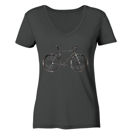 Fixie No. 1 - Ladies Organic V-Neck Shirt