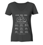Lester Wheel Works - Ladies Organic V-Neck Shirt