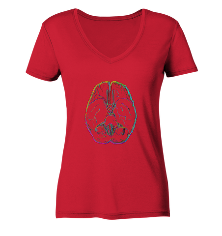 Braincolor No.2 - Ladies Organic V-Neck Shirt