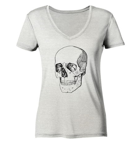 Totenkopf Black No.1 - Ladies Organic V-Neck Shirt