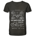 Good Wheel - Mens Organic V-Neck Shirt