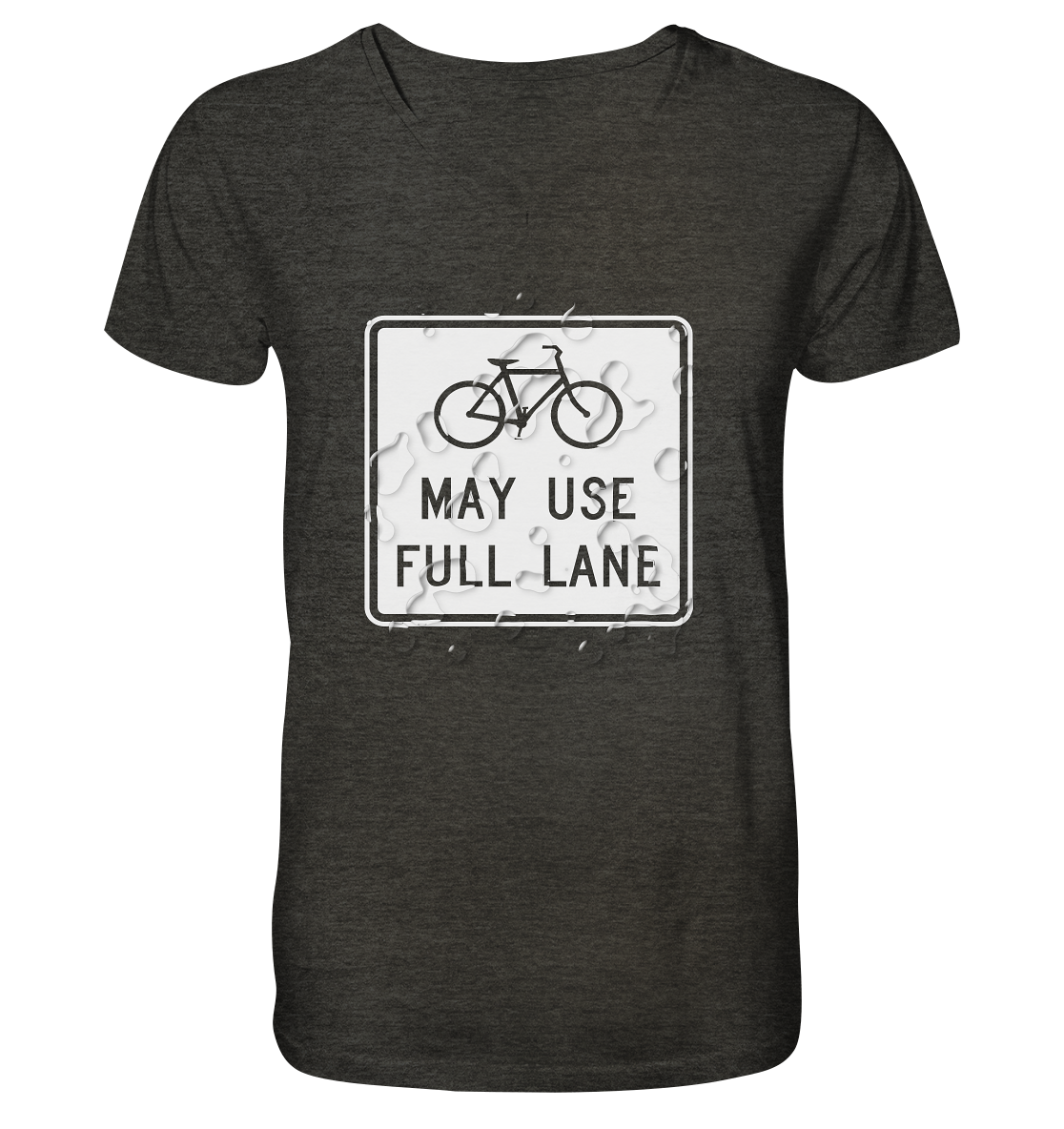 Road Sign 02 - Mens Organic V-Neck Shirt