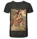 Samurai River - Mens Organic V-Neck Shirt