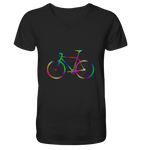 Fixie No. 2 bunt - Mens Organic V-Neck Shirt