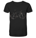 Fixie No. 1 - Mens Organic V-Neck Shirt
