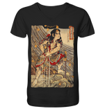 Samurai River - Mens Organic V-Neck Shirt