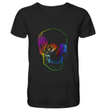 Totenkopf bunt No. 1 - Mens Organic V-Neck Shirt